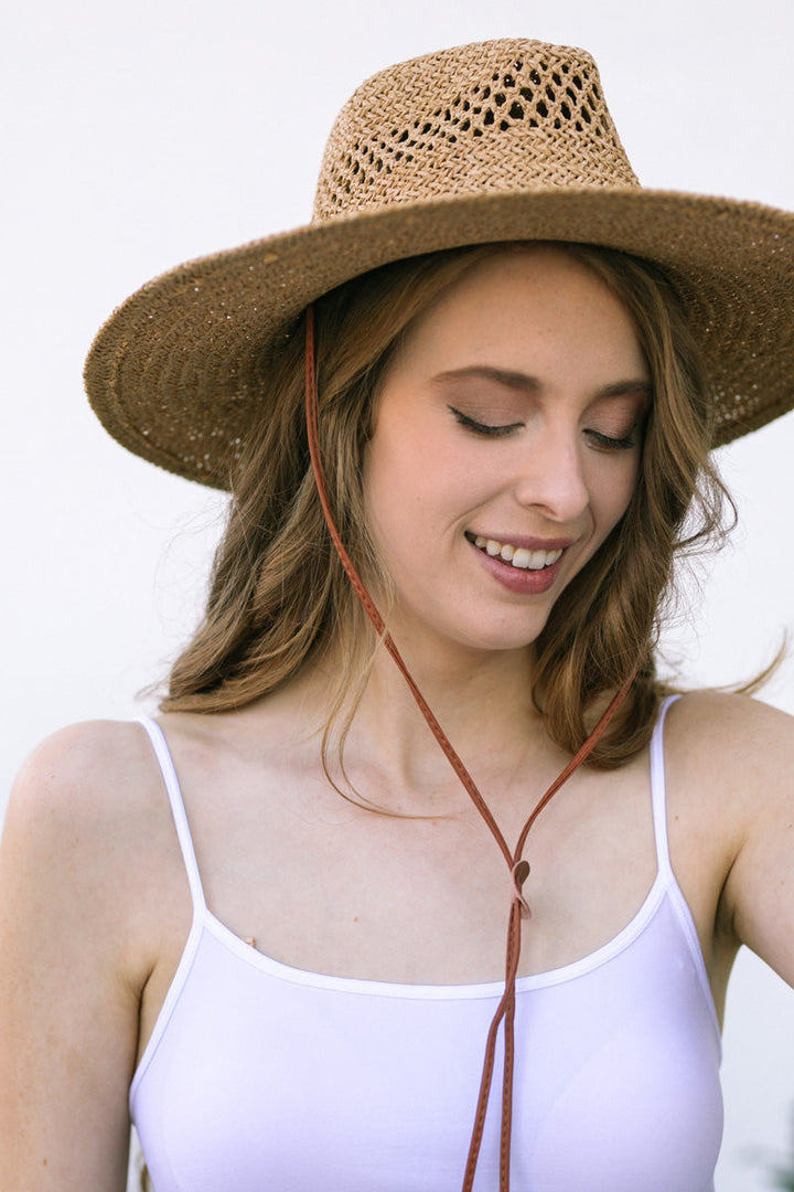 Karla Straw Hat with Stampede Strap