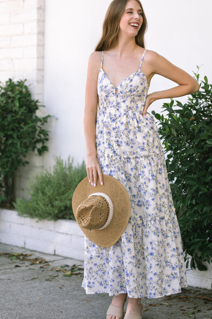 Avery Floral Buttoned Dress