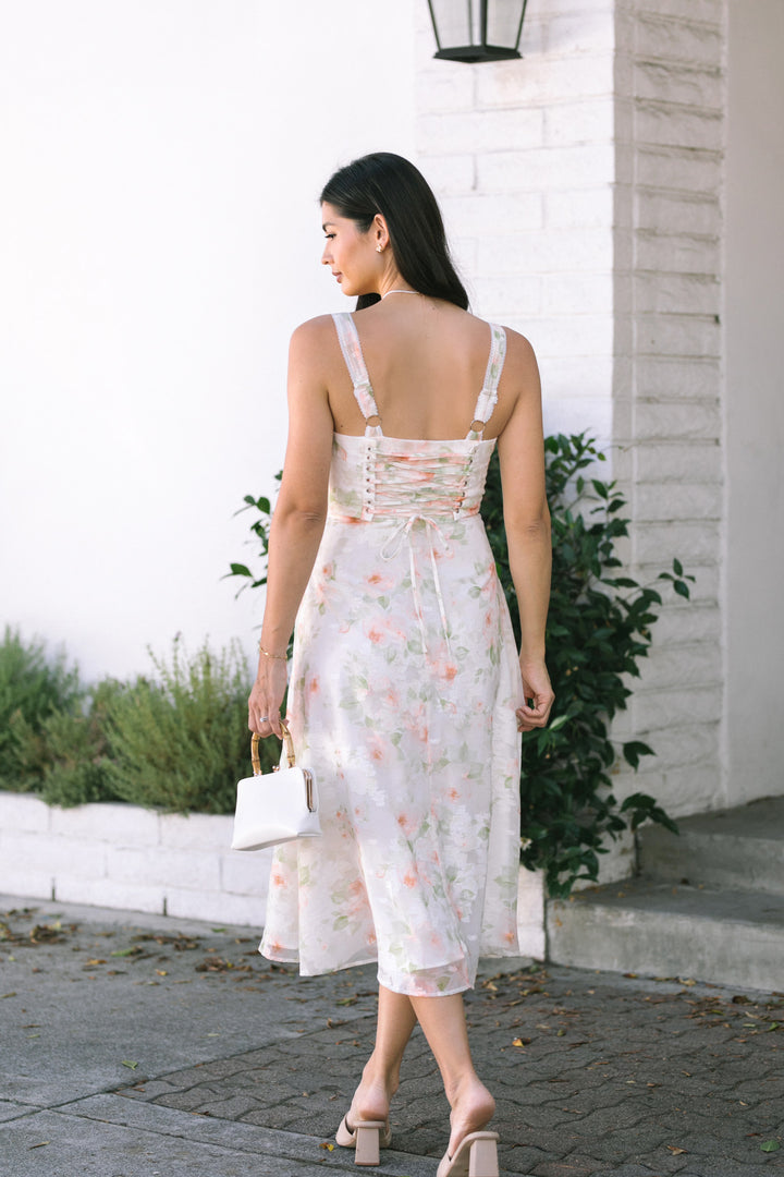 Amanda Sweetheart Floral Dress