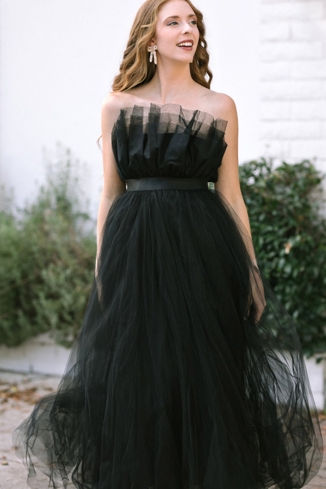 Alyssa Gathered Tulle Dress