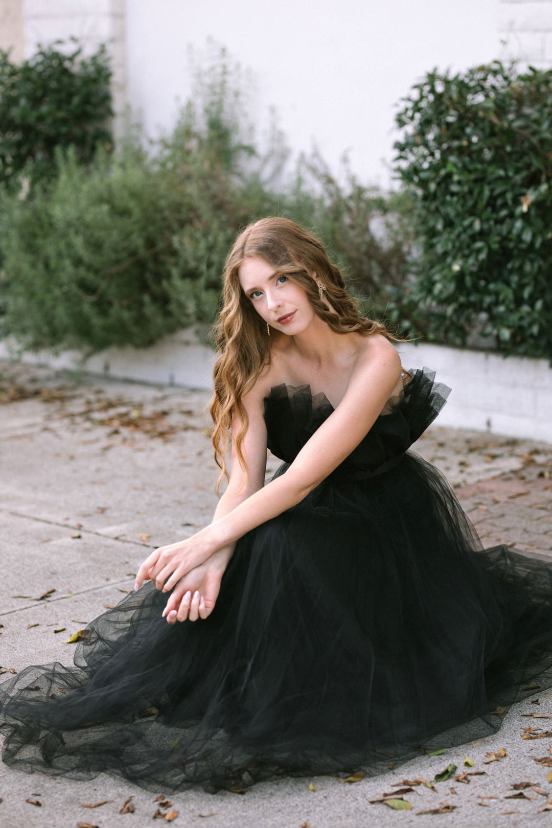 Alyssa Gathered Tulle Dress