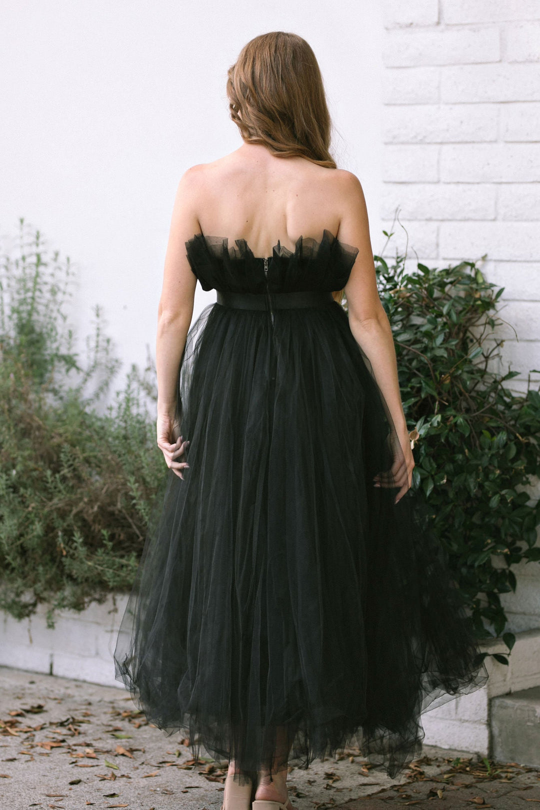 Alyssa Gathered Tulle Dress