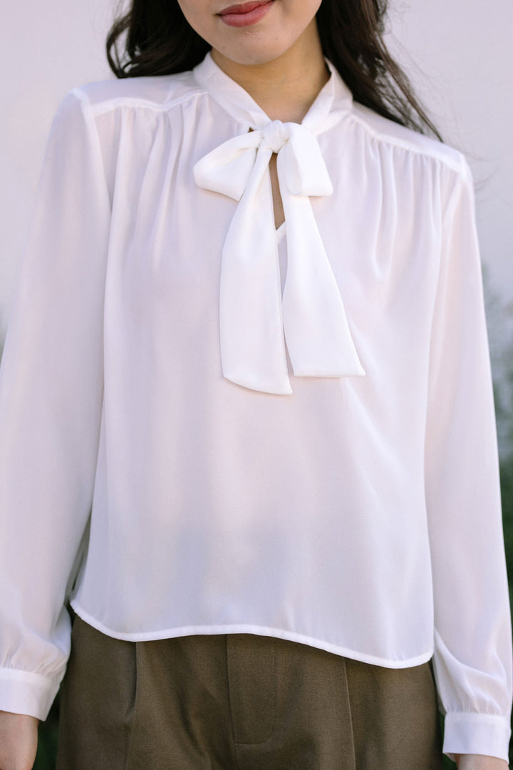 Brianna Bow Tie Blouse