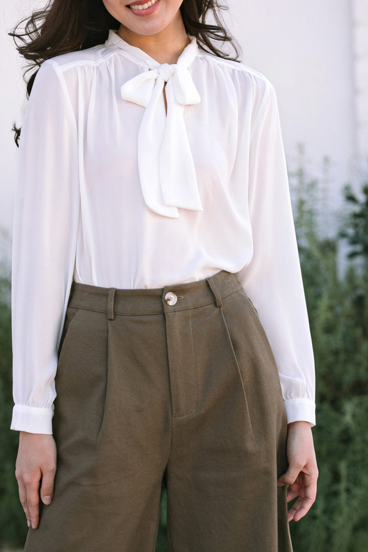 Brianna Bow Tie Blouse