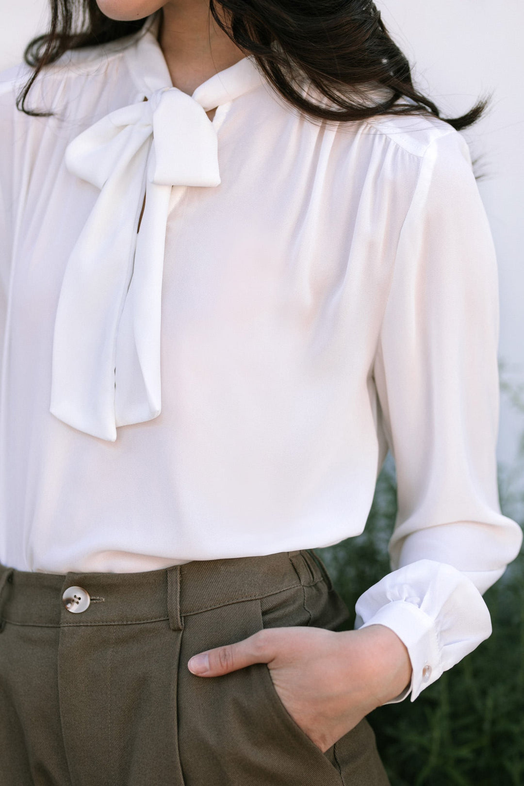 Brianna Bow Tie Blouse