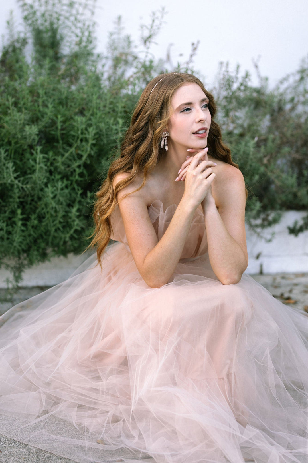 Alyssa Gathered Tulle Dress