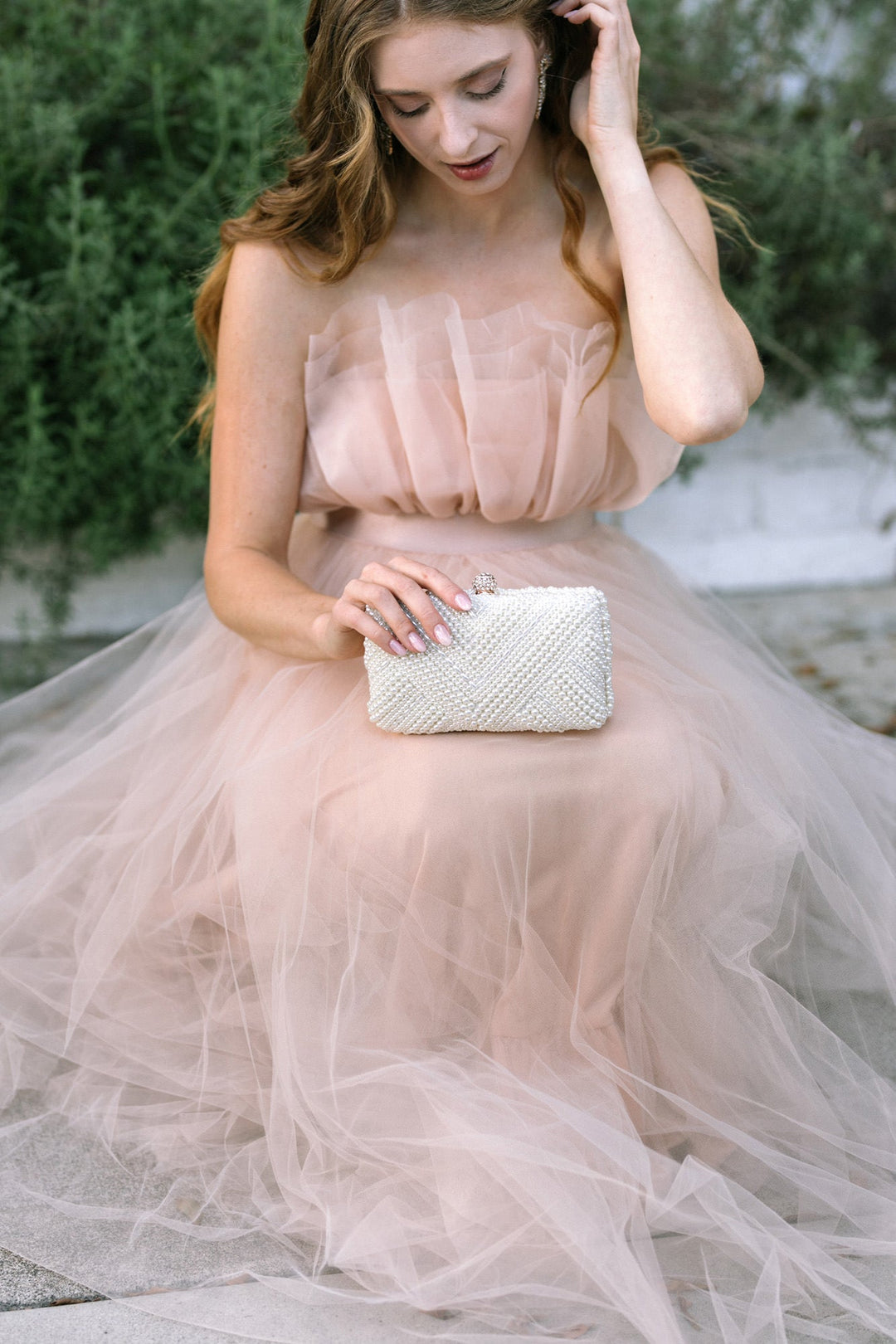 Alyssa Gathered Tulle Dress