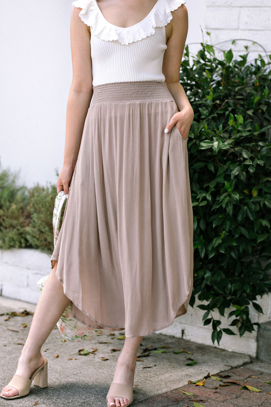 April Round Hem Skirt