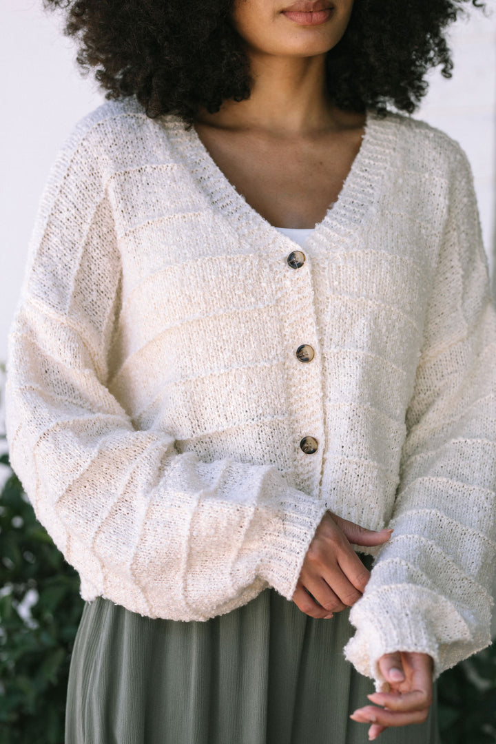 Bria Buttoned Knit Cardigan