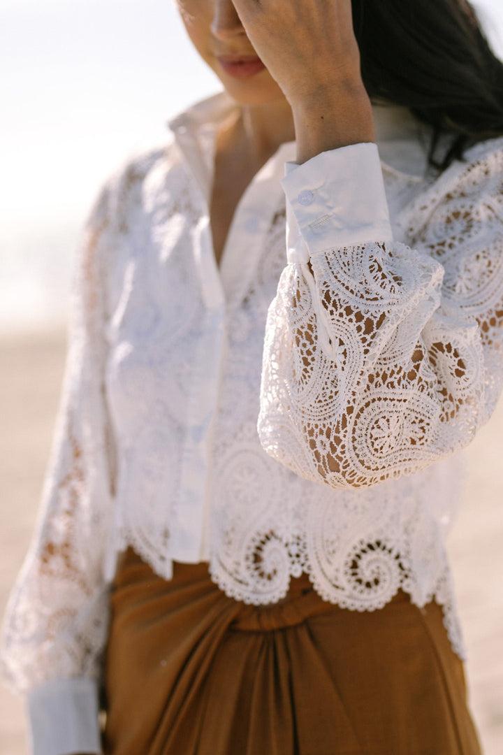 Addie Lace Buttoned Shirt