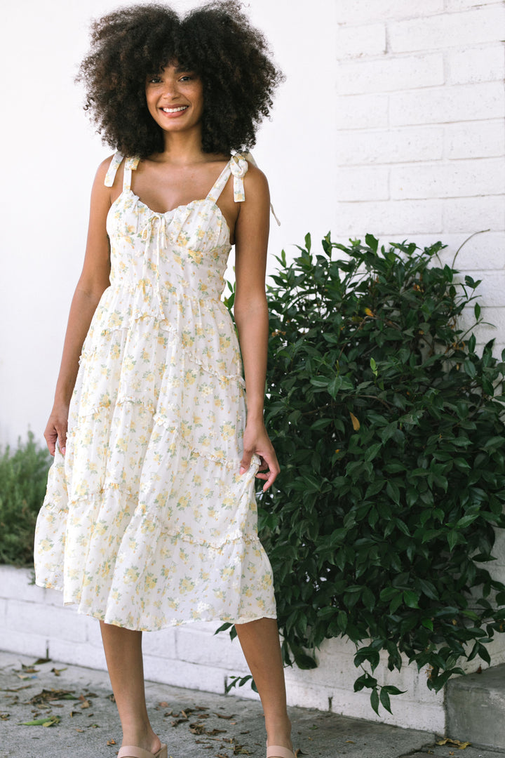 Margot Ruffled Midi Dress