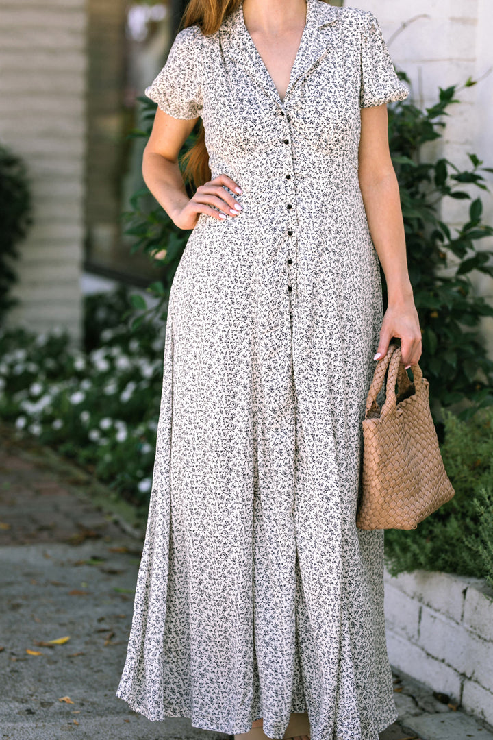 Erin Collared Maxi Dress