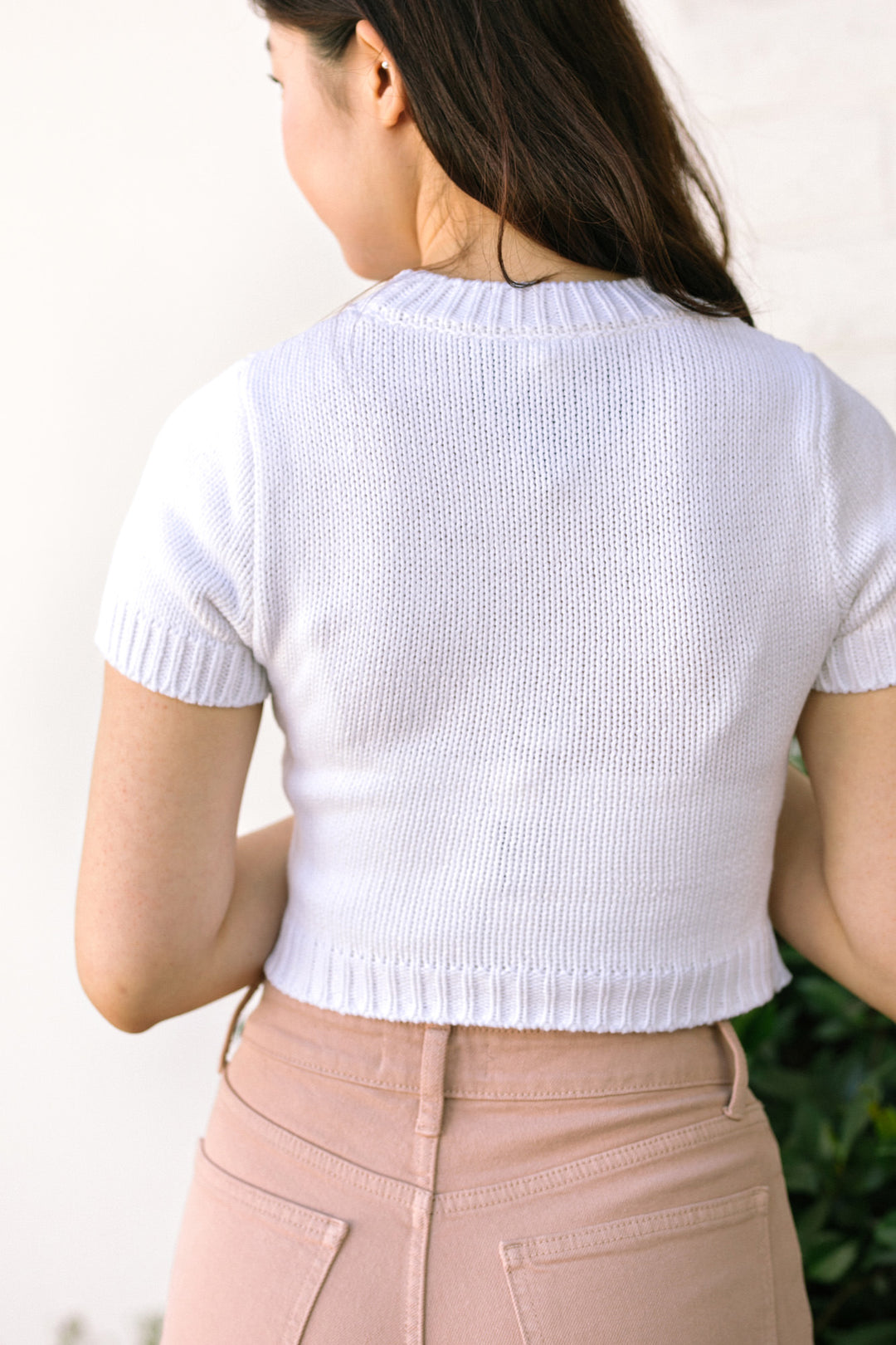 Ellen Peach Knit Top