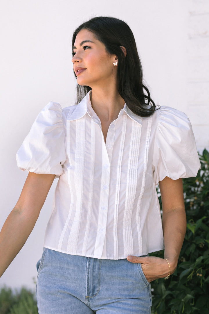 Chloe Pintuck Pleat Blouse