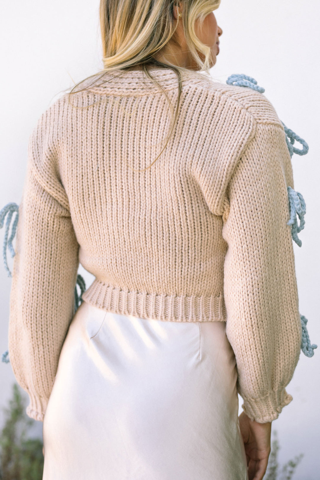 Lonnie Bow Knit Cardigan