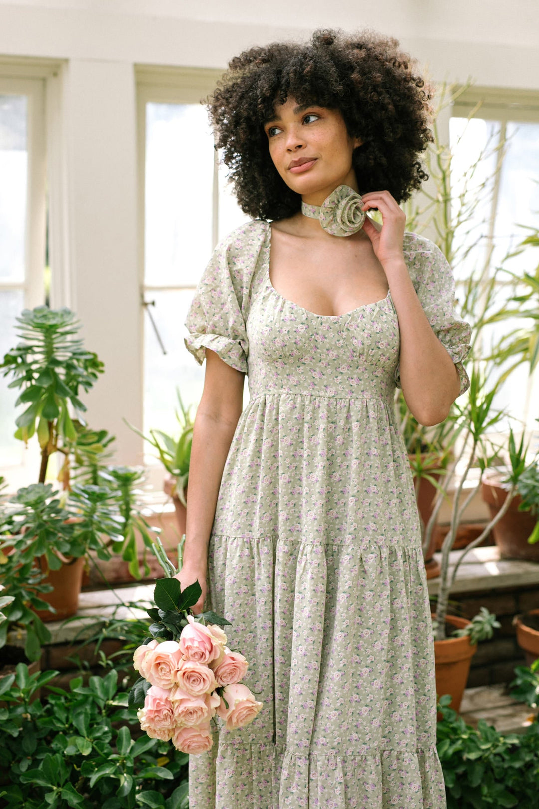 Roseanne Floral Tiered Dress