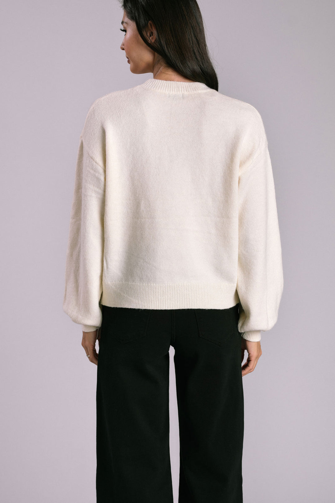 Leanne Bow Embroidered Sweater