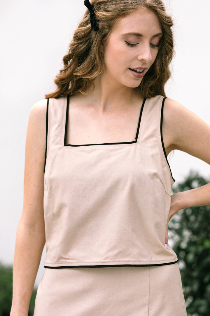 Kara Contrast Sleeveless Tank