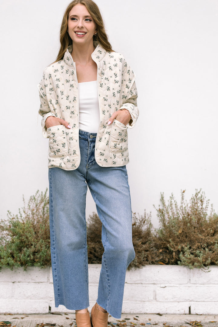 Sandra Quilted Floral Jacket