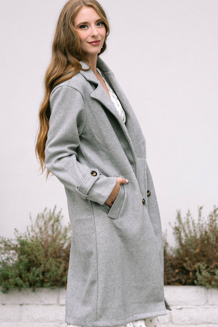 Mason Longline Buttoned Coat