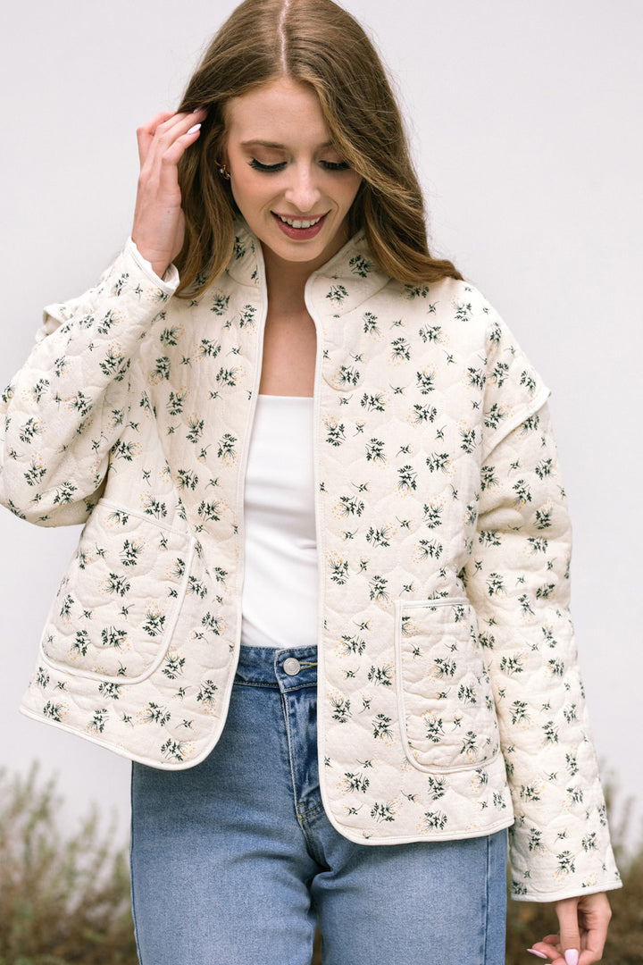 Sandra Quilted Floral Jacket