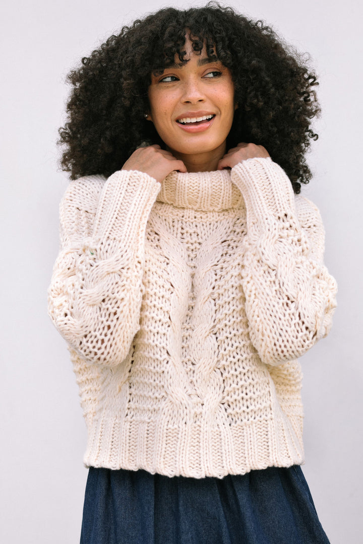 Lucinda Turtleneck Knit Sweater