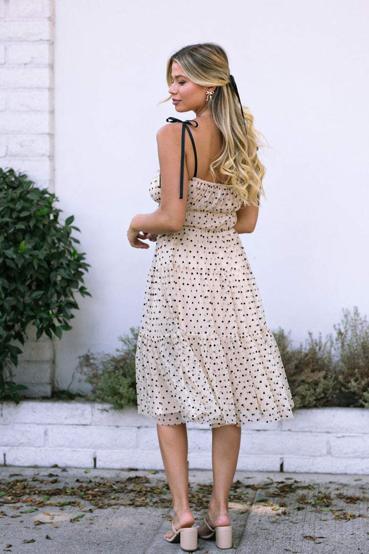 Isabelle Dotted Midi Dress