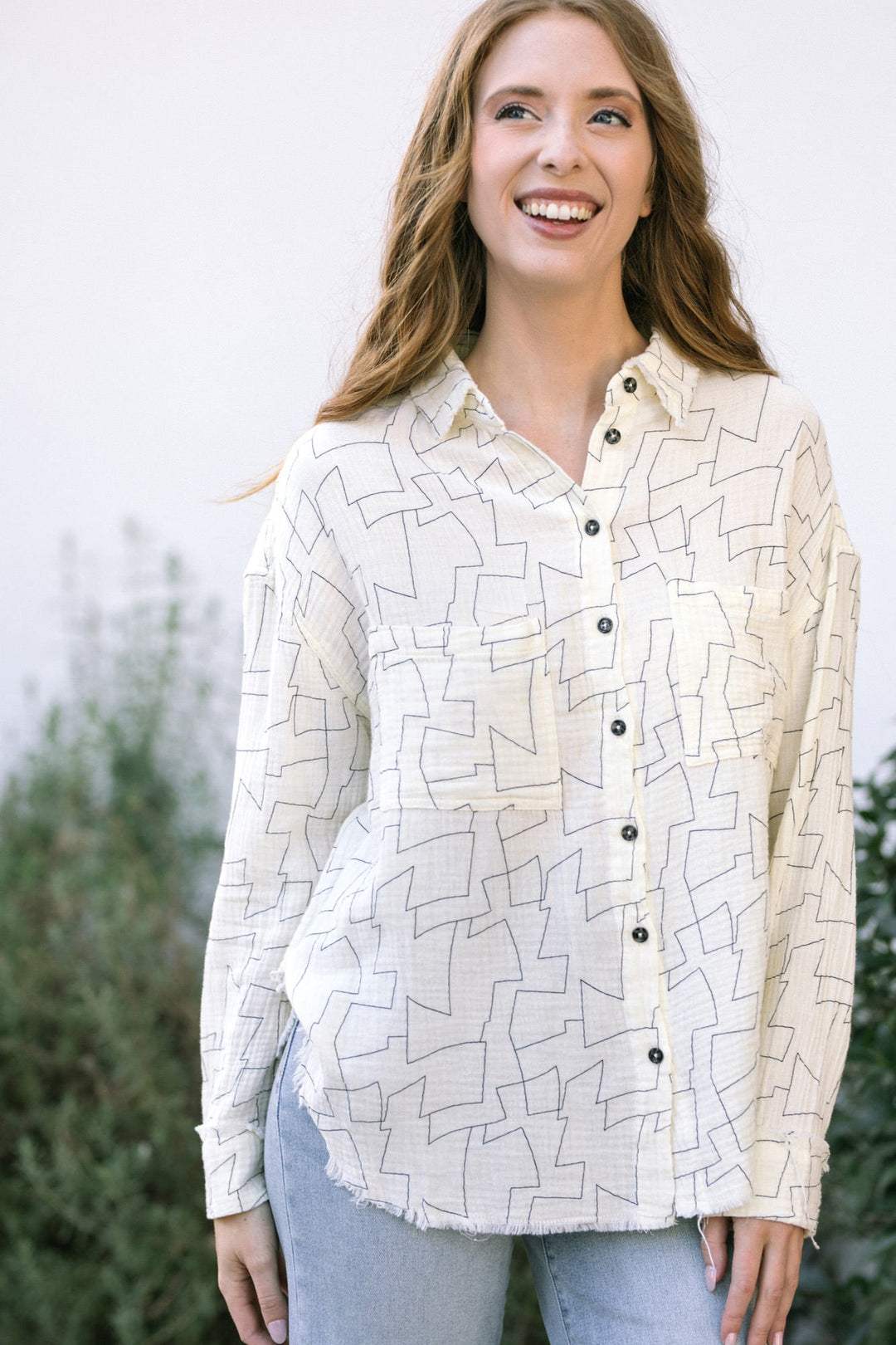 Wiley Gauze Button Down