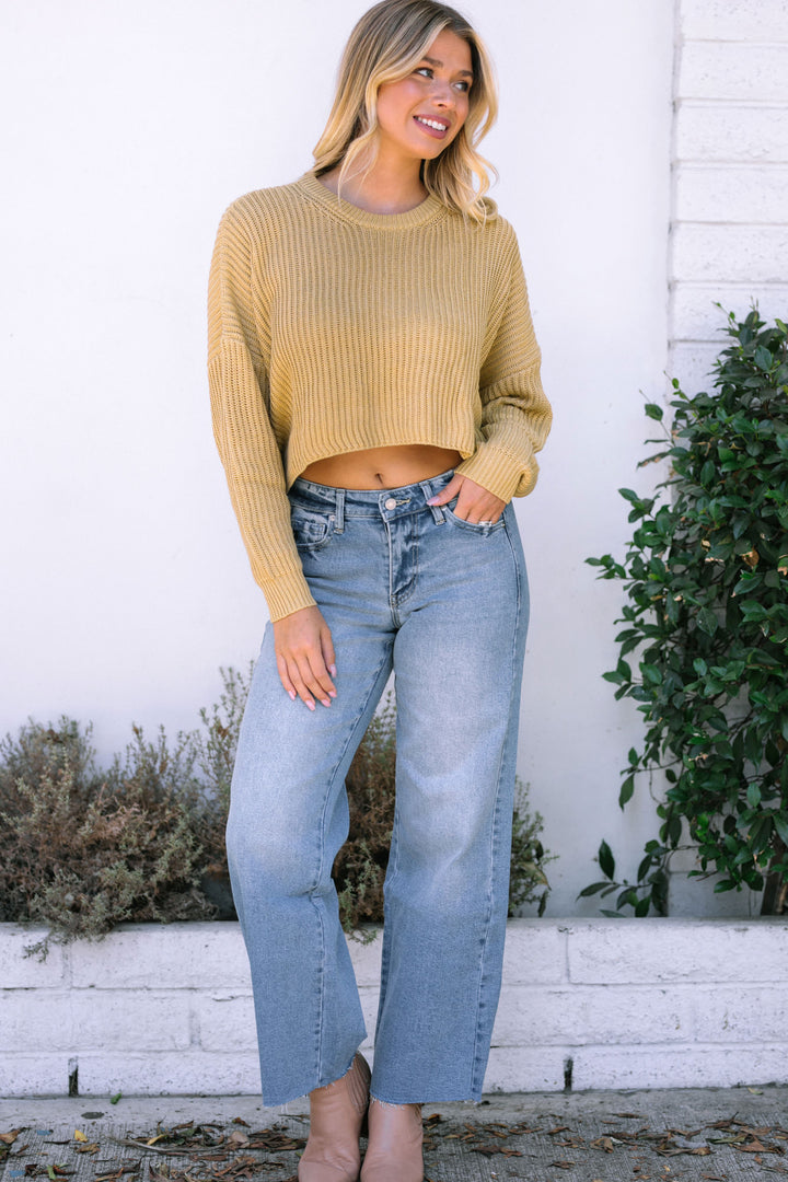 Sammy Cropped Knit Sweater