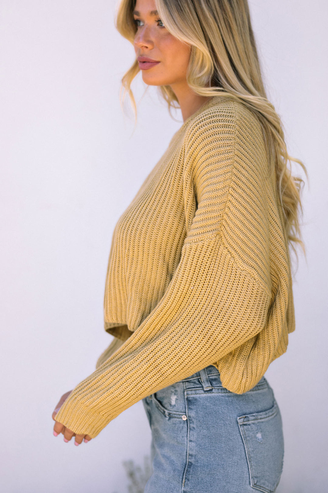 Sammy Cropped Knit Sweater