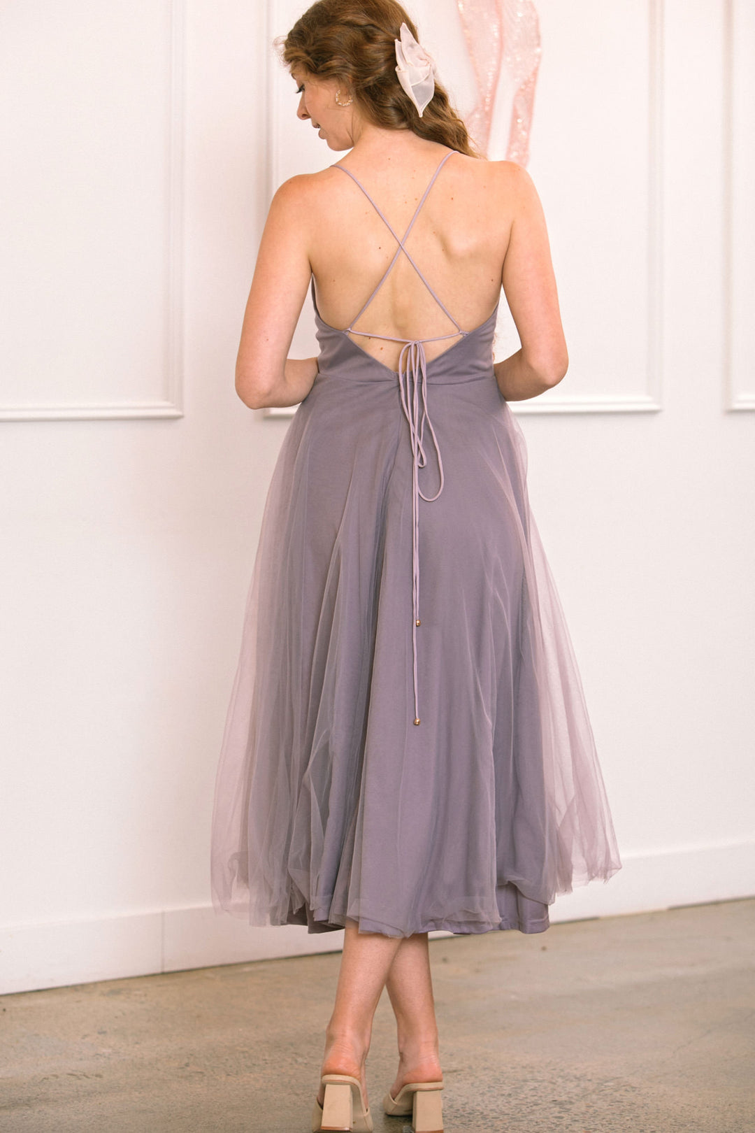 Kaitlyn Tulle Midi Dress