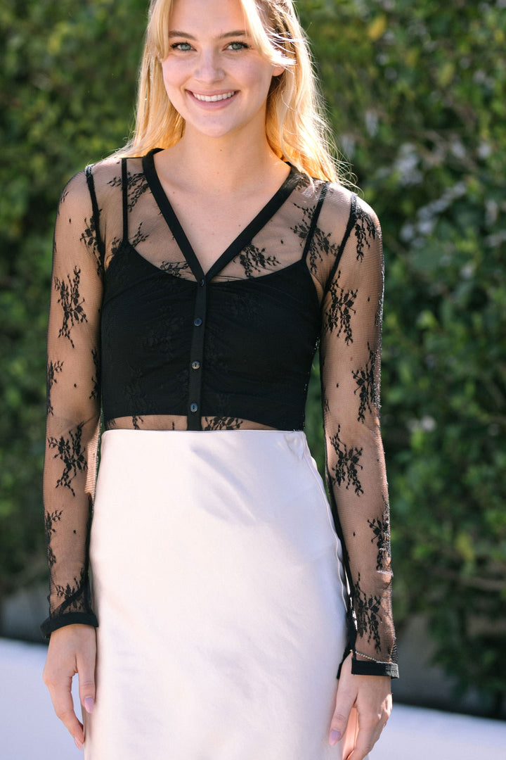 Mariana Sheer Lace Bodysuit