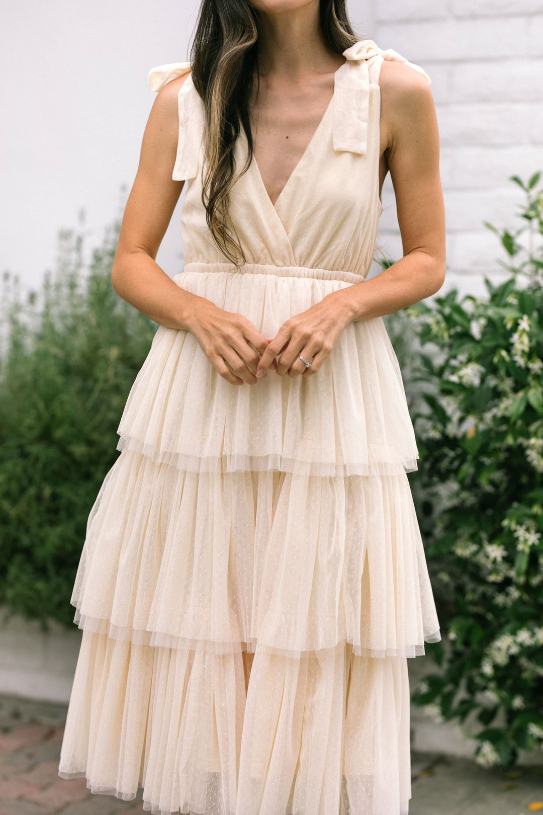 Itzel Tiered Tulle Dress