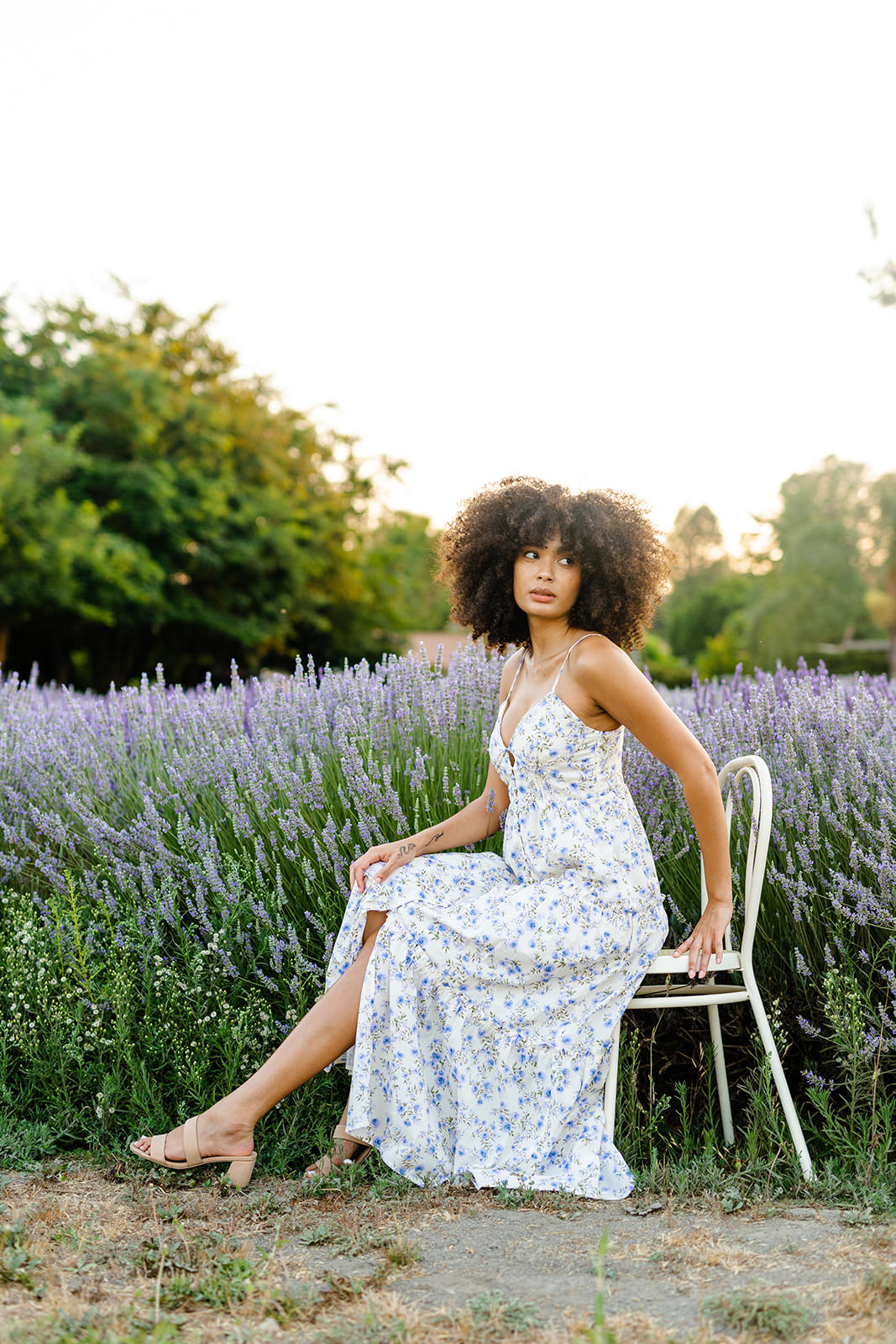 Avery Floral Buttoned Dress