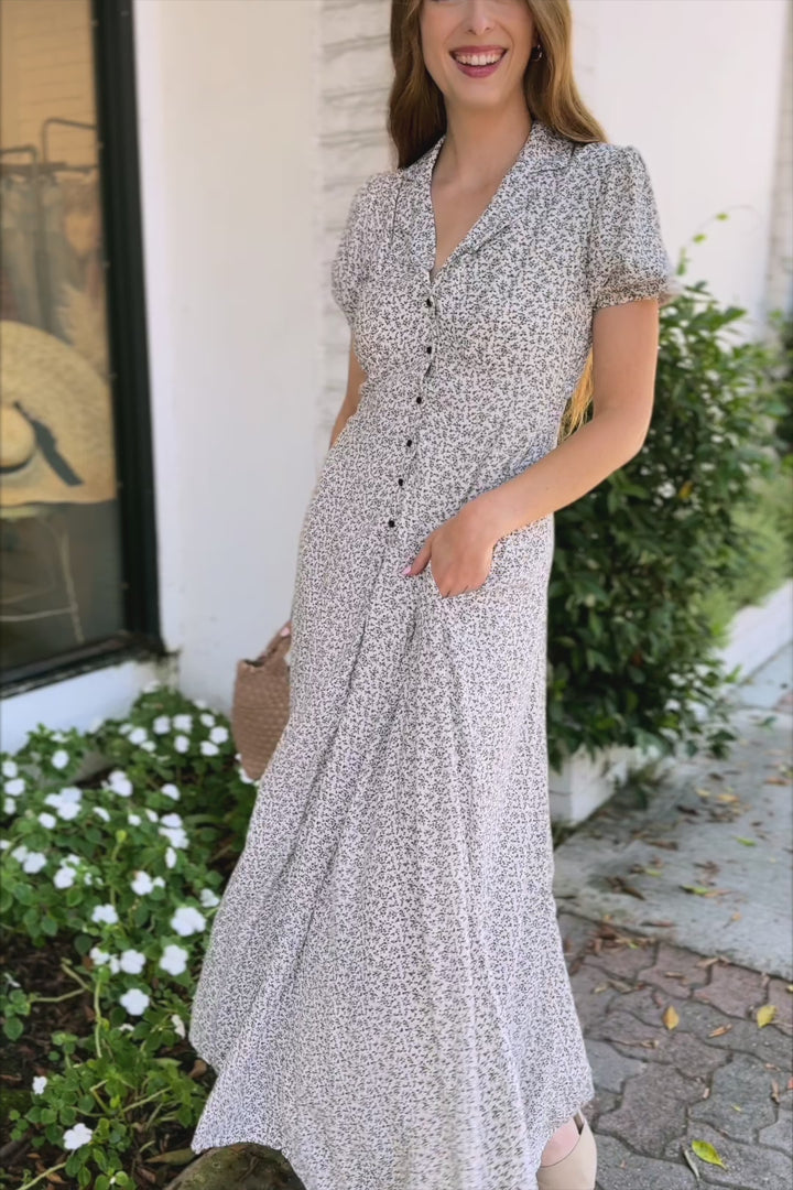 Erin Collared Maxi Dress