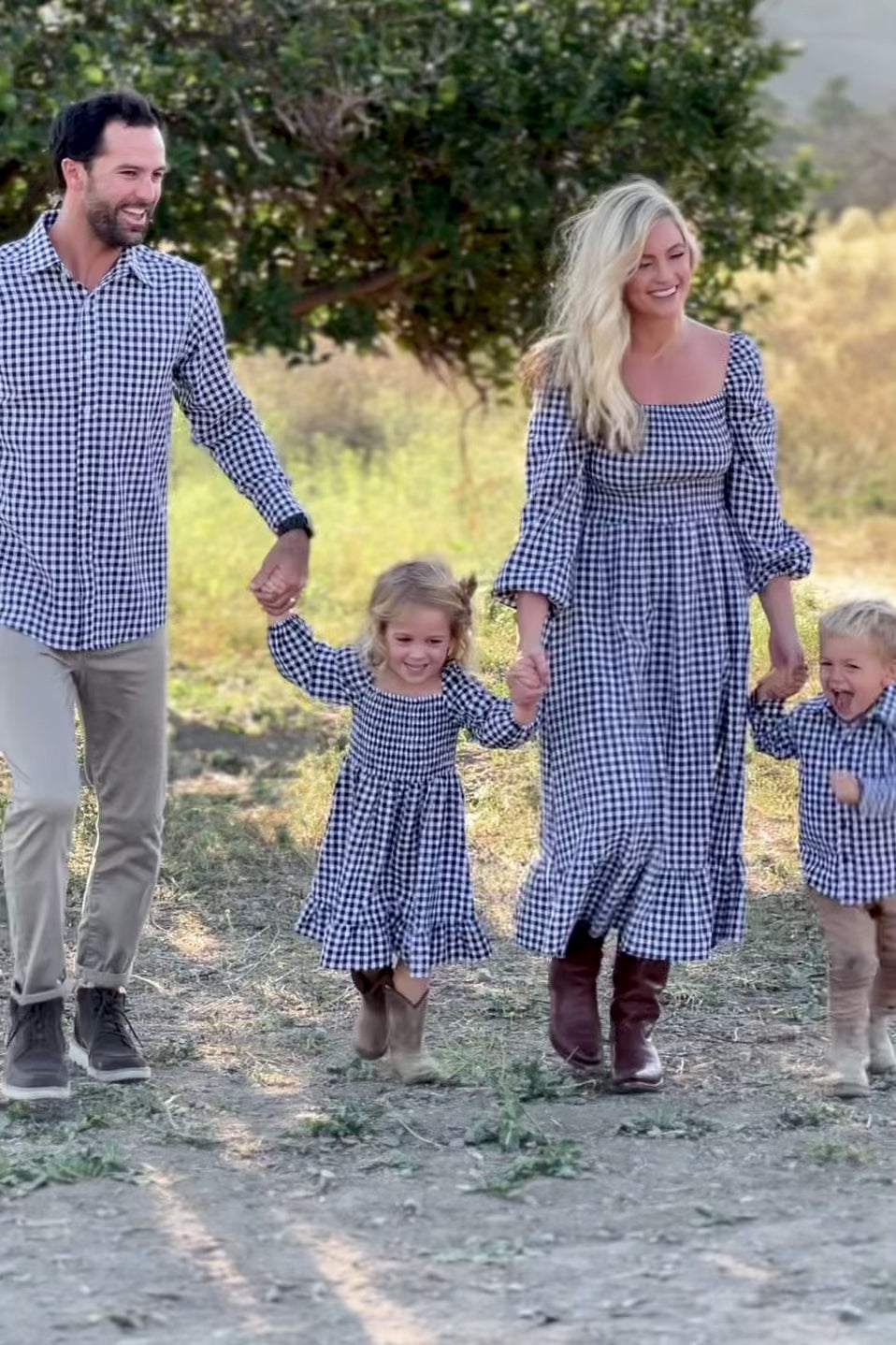 Jordyn Smocked Gingham Dress