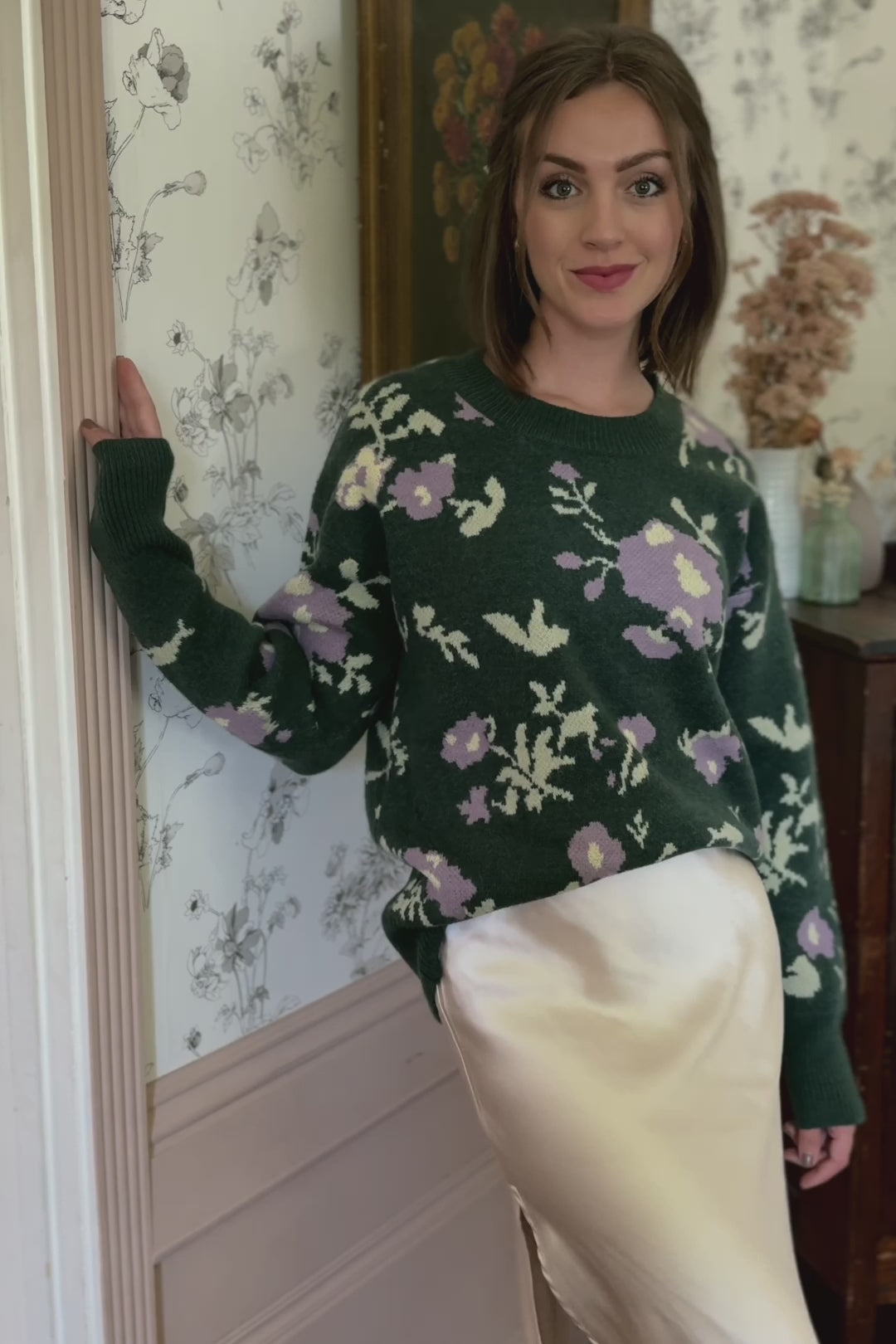 Juniper Floral Knit Sweater