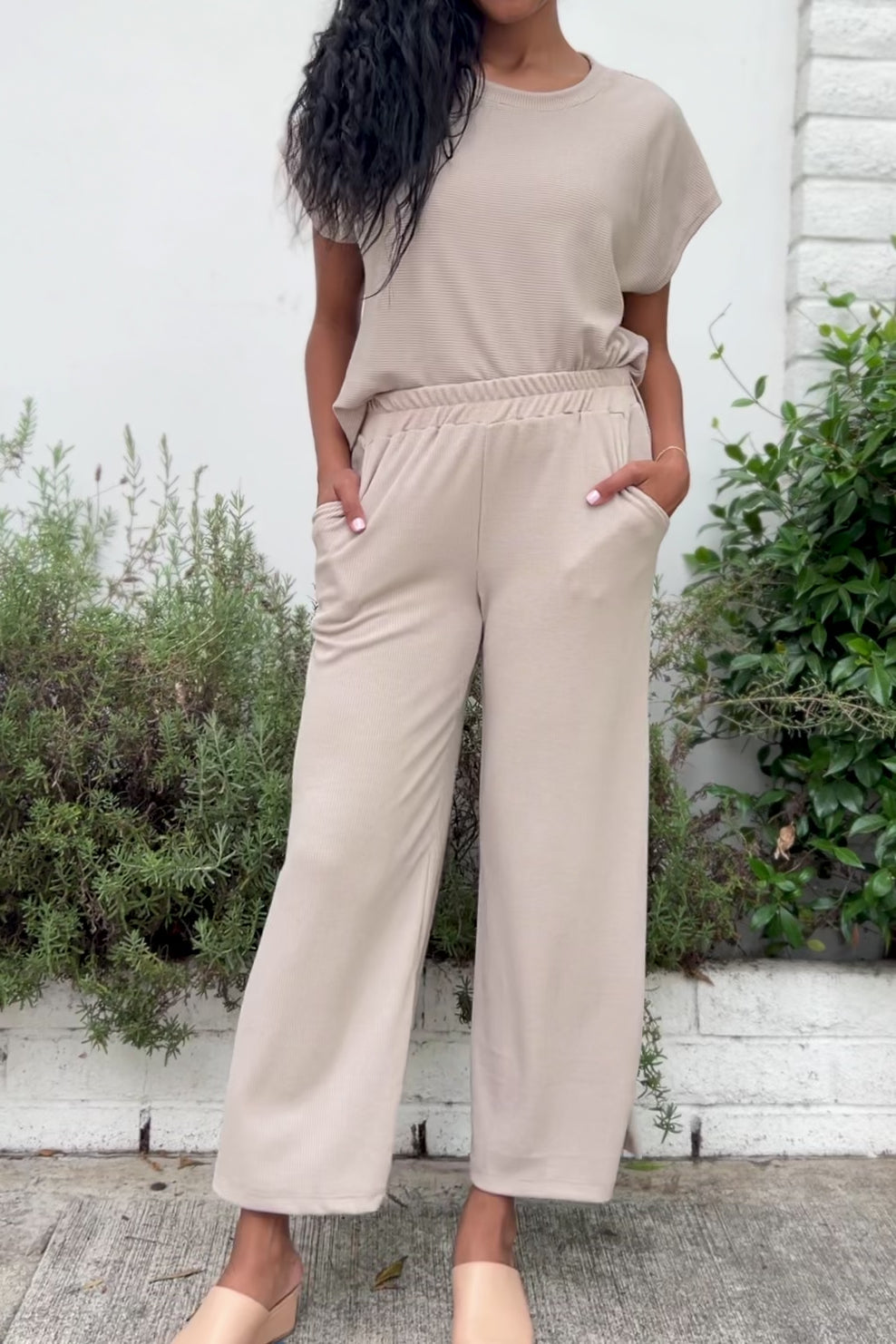 Indie Thermal Wide Leg Pants