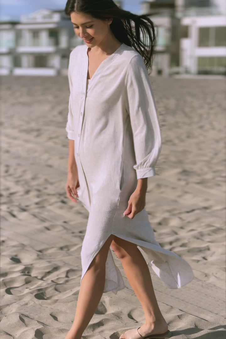 Kailey Buttoned Kaftan Dress