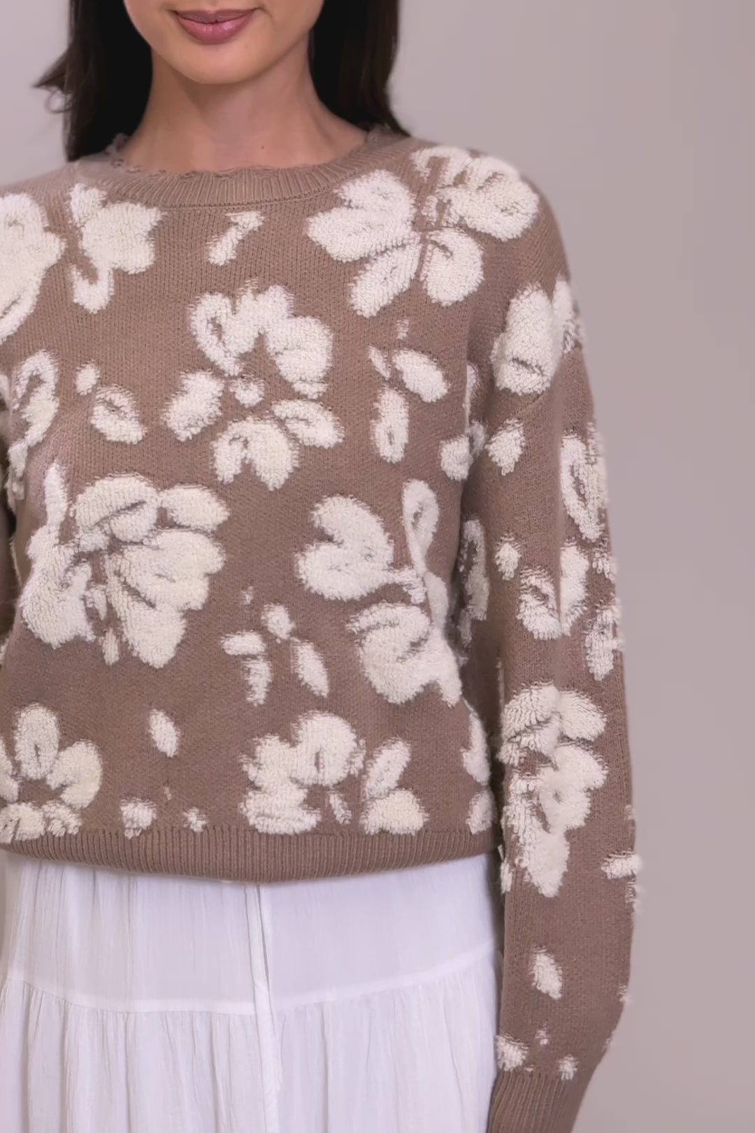 Jojo Floral Knit Sweater