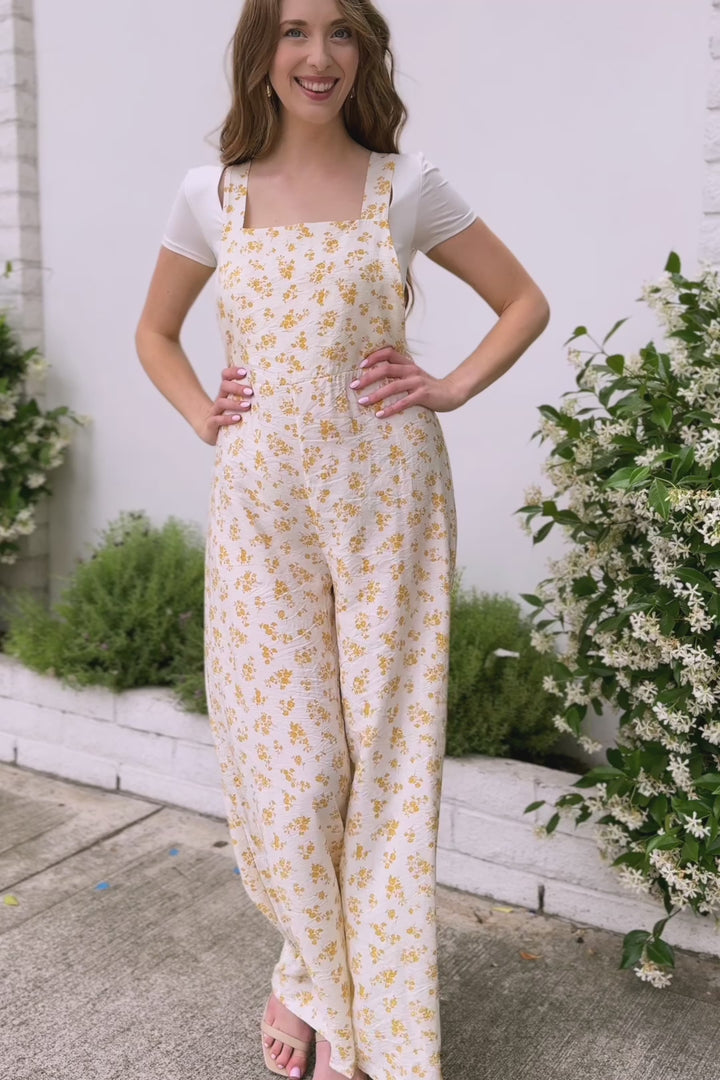 Suzette Floral Overalls