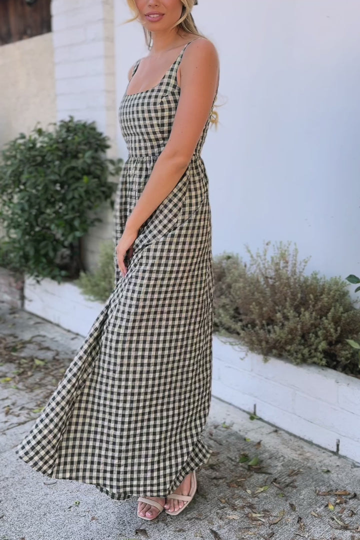 Dani Gingham Maxi Dress