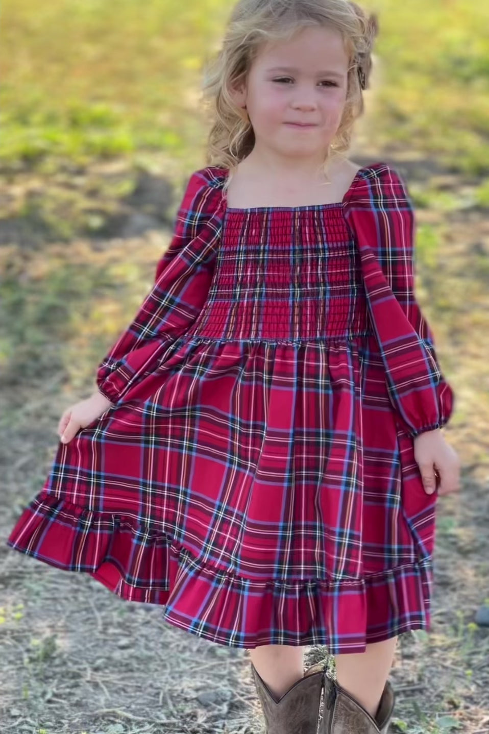 Mini Carol Plaid Dress