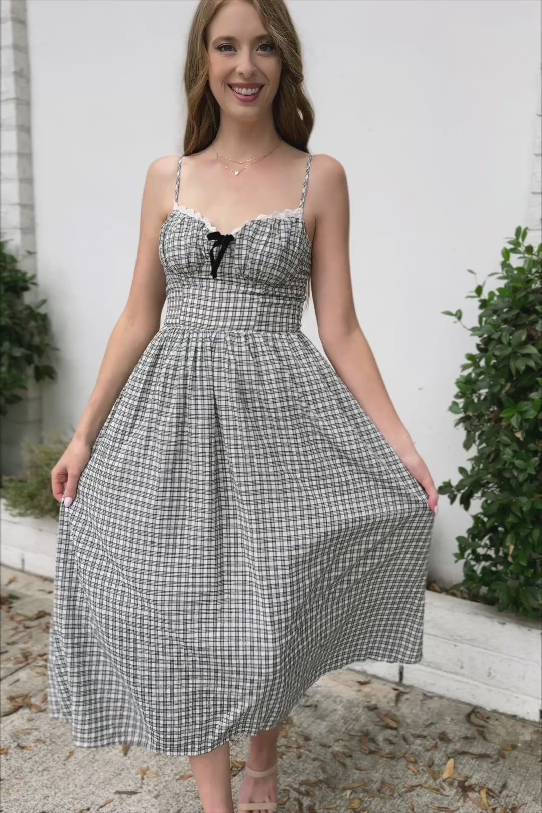 Gia Plaid Sweetheart Dress