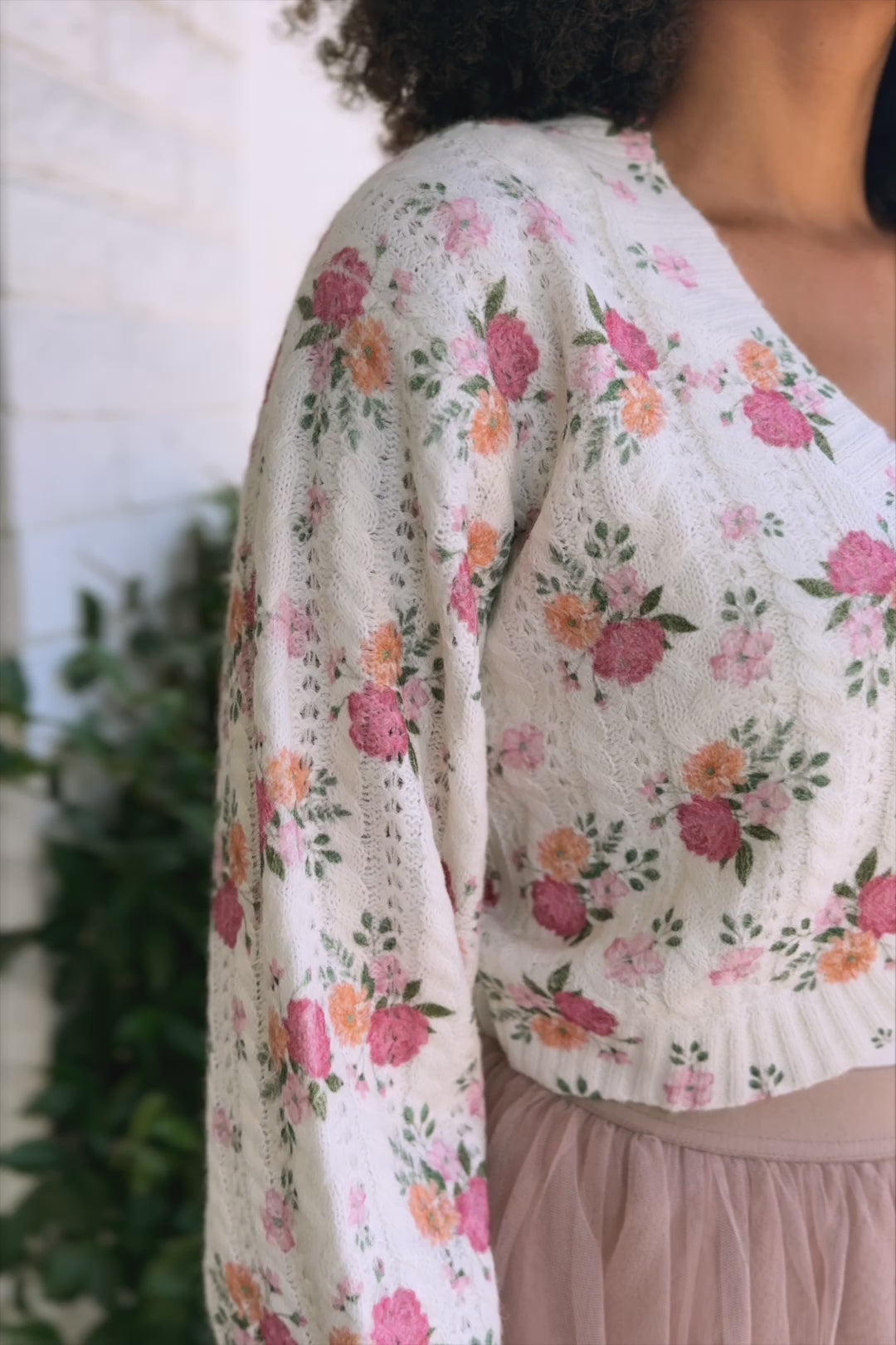 Cressida Floral Knit Cardigan