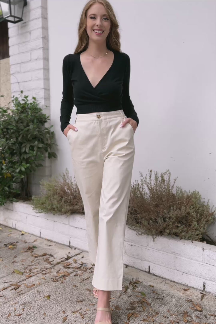 Stevie Crop Chino Pants